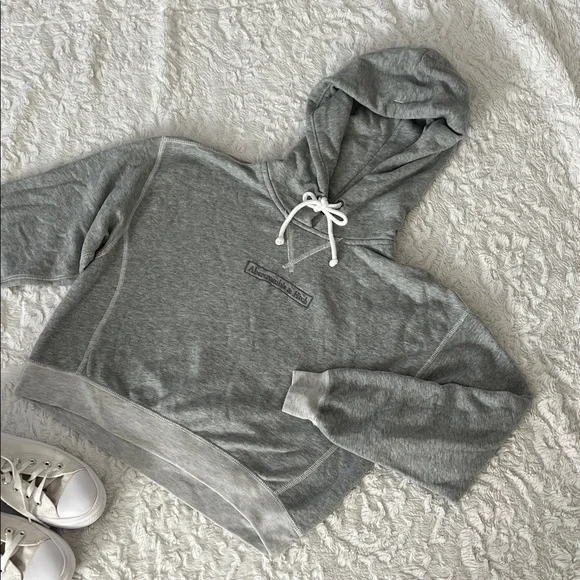 Abercrombie & Fitch Heather Gray Hoodie - Picture 3 of 6